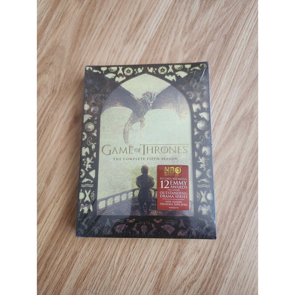 Game of Thrones: The Complete Fifth Season (DVD, 2016, 5-Disc Set, HBO New)